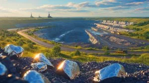 Illustration de la lutte pour le contrôle des ressources de lithium en Ukraine.
