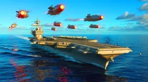 Illustration de l'observation d'OVNIs par le groupe de porte-avions Nimitz en 2004.