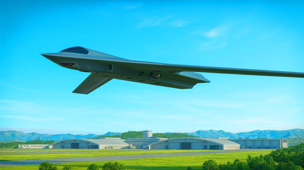 « Pékin défie ouvertement Washington » : des images révélées montrent un drone furtif chinois comparable au bombardier B-2 américain Illustration de l'apparition mystérieuse d'un nouveau drone chinois à la base de Malan.