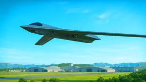 Illustration de l'apparition mystérieuse d'un nouveau drone chinois à la base de Malan.