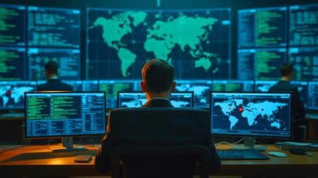 Illustration de cyberattaques ciblant les ambassades étrangères à Moscou orchestrées par des hackers d'État russes.