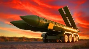 Illustration of the deployment and strategic significance of Dark Eagle hypersonic missile systems.