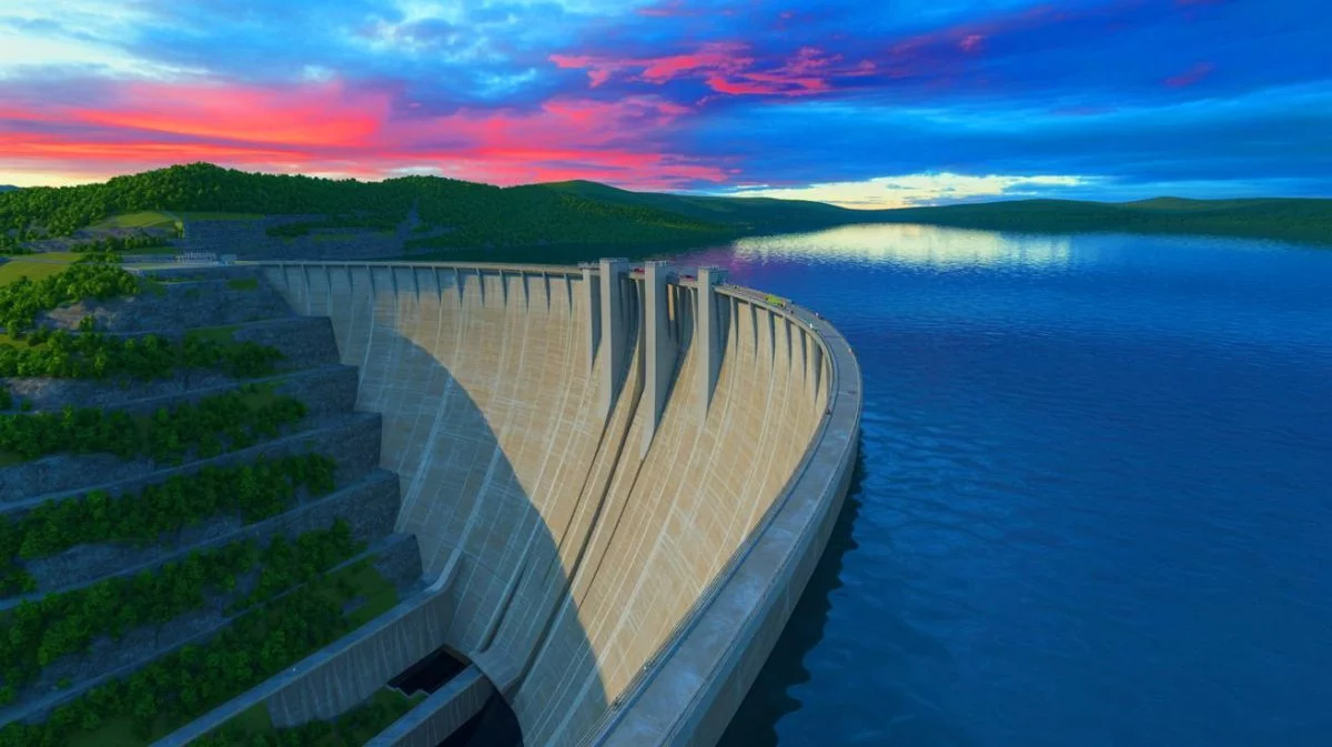Illustration de l'impact des grands barrages sur le déplacement de l'axe terrestre.