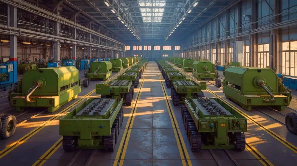 Illustration of the impact of international sanctions on Russia's military imports and defense capabilities.