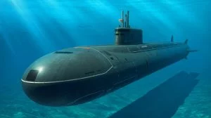 Illustration of a Borei-A class nuclear submarine, highlighting its advanced stealth and missile capabilities.