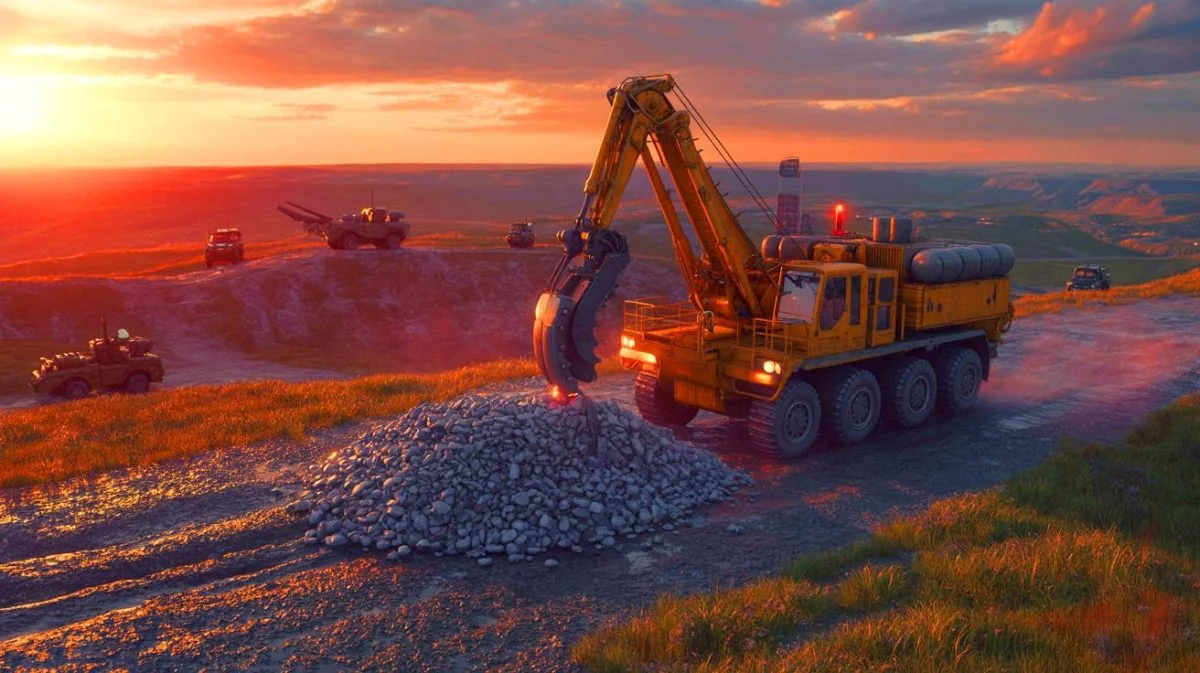 Illustration de la prise de contrôle par la Russie d'une région stratégique riche en lithium en Ukraine.