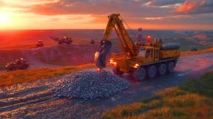 Illustration de la prise de contrôle par la Russie d'une région stratégique riche en lithium en Ukraine.