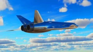 Illustration of the Talon-A hypersonic test vehicle equipped with advanced H13 engines.