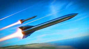 Illustration of the Mako hypersonic missile unveiled by Lockheed Martin.