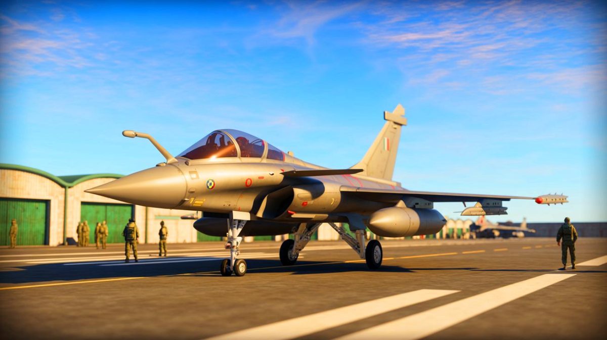 Illustration of Portugal's strategic decision to adopt the French Rafale fighter jet over the American F-35.
