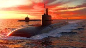 Illustration de sous-marins nucléaires déployés par les États-Unis en réponse aux tensions avec la Russie.
