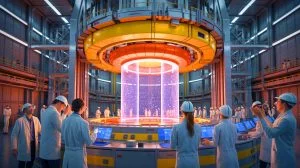 Illustration de la collaboration internationale autour du projet ITER et de sa capacité à révolutionner l'énergie mondiale.