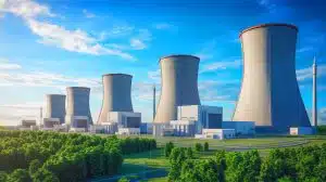 Illustration of the U.S. Department of Energy's initiative to establish a domestic nuclear fuel supply chain.