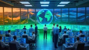 Illustration von der Beendigung der Nutzung von in China ansässigen Ingenieurteams durch Microsoft zur Unterstützung der US-Verteidigungssysteme.