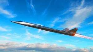 Illustration von einem hypothetischen Hyperschallflugzeug der nächsten Generation.