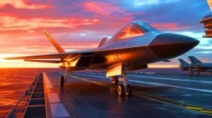 Illustration von der Konzeptdarstellung des F/A-XX Kampfjets der US Navy von Northrop Grumman.