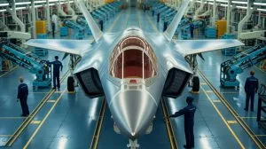 Illustration von der fortschrittlichen Fertigungstechnologie für den F-35 Lightning II.