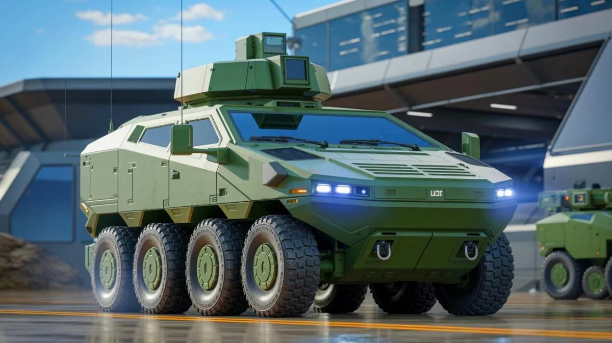 Illustration von der technologischen Weiterentwicklung des Armored Multi-Purpose Vehicle (AMPV) der US-Armee.