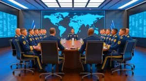 Illustration von den kürzlich bestätigten Militärführern und den damit verbundenen geopolitischen Herausforderungen.