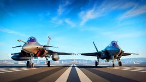 Illustration von der Entscheidung Portugals, den F-35 durch den Rafale zu ersetzen.