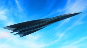 Illustration von der revolutionären Hyperschalltechnologie des SR-72 „Darkstar“ in der militärischen Luftfahrt.