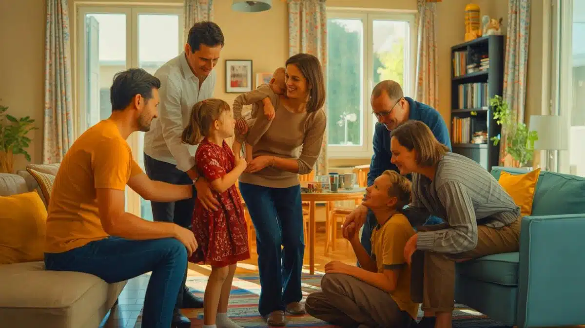 Illustration von der Aufnahme ukrainischer Flüchtlinge in französische Gastfamilien und den damit verbundenen Herausforderungen.