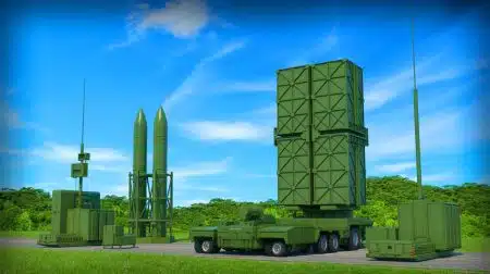 Illustration of Taiwan's Enhanced Defense Strategy with Additional NASAMS Missile Systems.