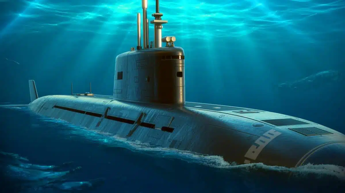 Illustration de la modernisation des systèmes de communication des sous-marins de l'US Navy par SERCO.