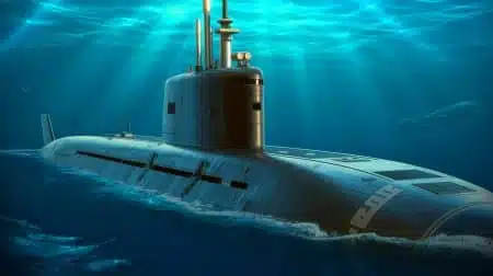 Illustration de la modernisation des systèmes de communication des sous-marins de l'US Navy par SERCO.