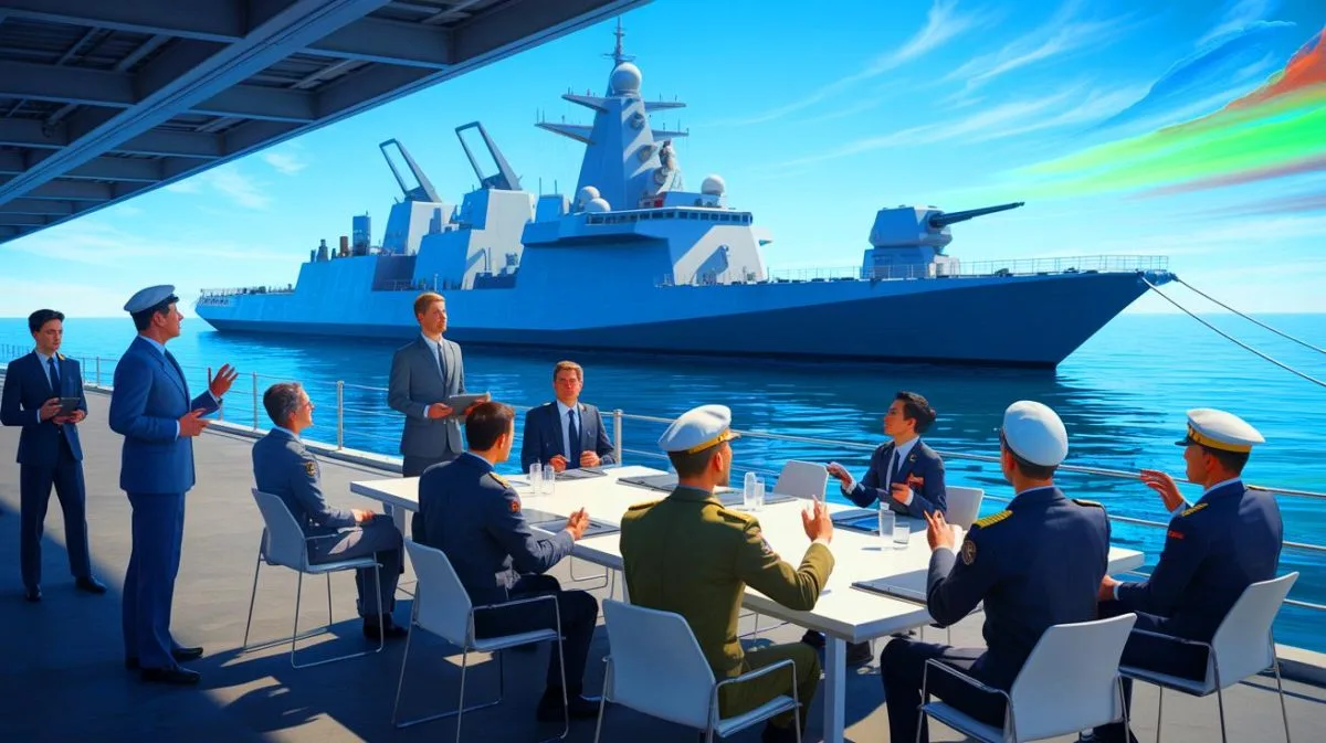 Illustration de l'innovation technologique au service du lien entre l'armée et la nation.