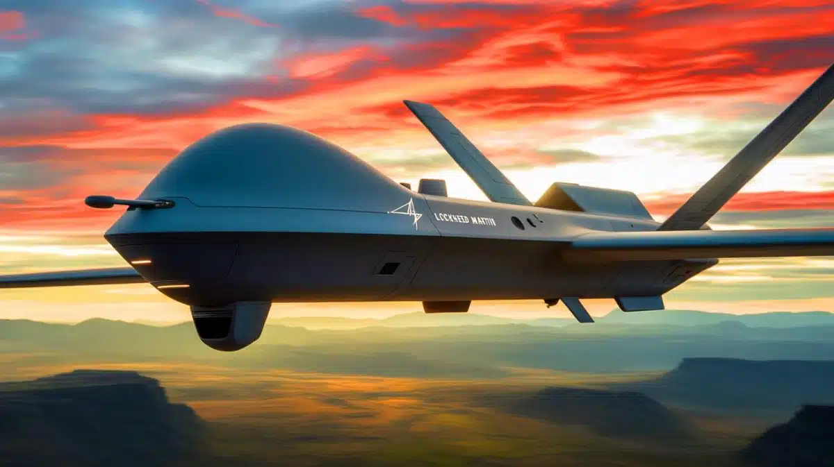 Illustration de Vectis, le drone autonome développé par Lockheed Martin pour la supériorité aérienne.