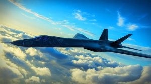 Illustration de l'utilisation potentielle du B-21 Raider par l'US Air Force pour renforcer la supériorité aérienne.