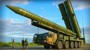 Illustration of the U.S. Army's hypersonic Dark Eagle missile system poised for deployment.