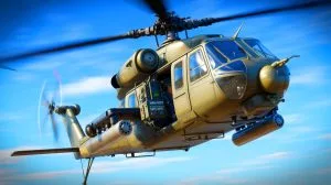 Illustration of the AN/ARC-231A Multi-mode Aviation Radio Set integrated into a U.S. Army rotary-wing aircraft.