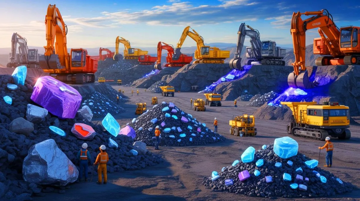 Illustration de la récupération potentielle des minéraux critiques dans les mines américaines.