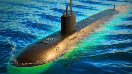 Illustration de la puissance technologique du sous-marin d'attaque Virginia Block V.