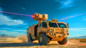 Illustration de la livraison de systèmes laser à haute énergie à l'armée américaine.