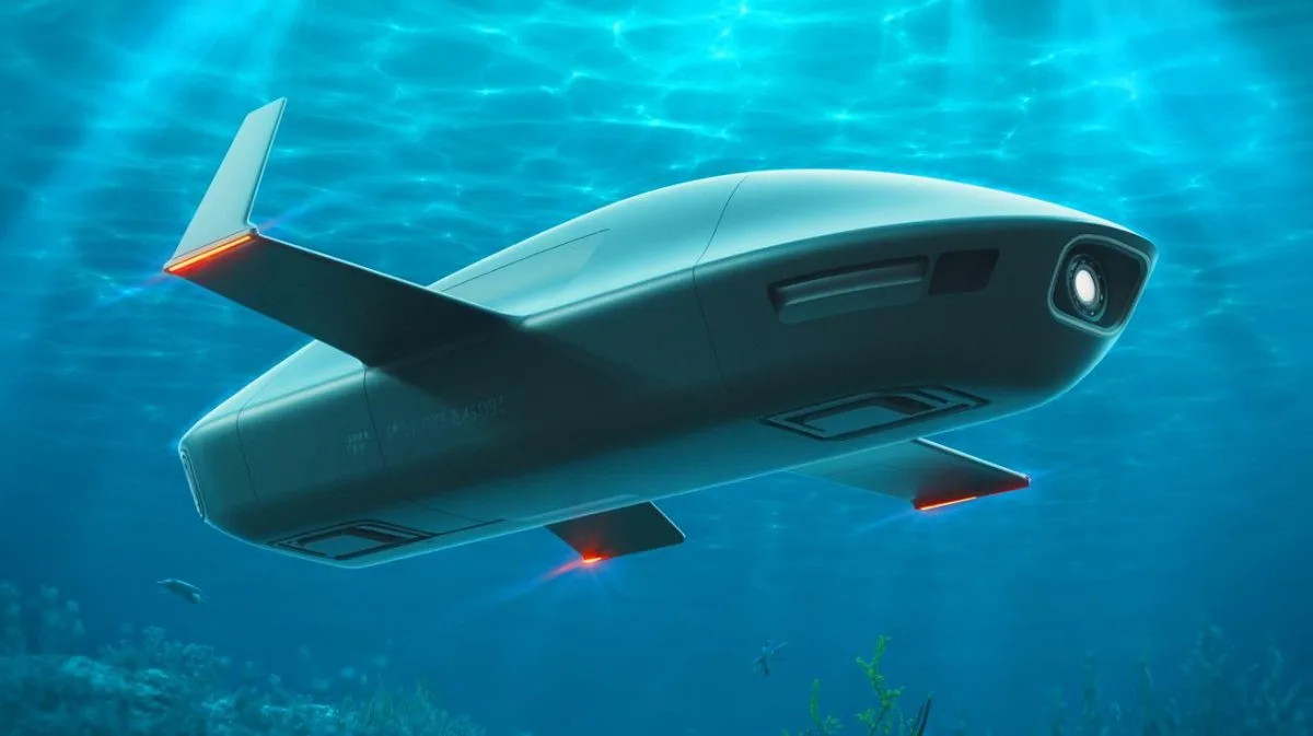 Illustration of the Ghost Shark undersea drone developed by Australia and Anduril.