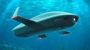 Illustration of the Ghost Shark undersea drone developed by Australia and Anduril.