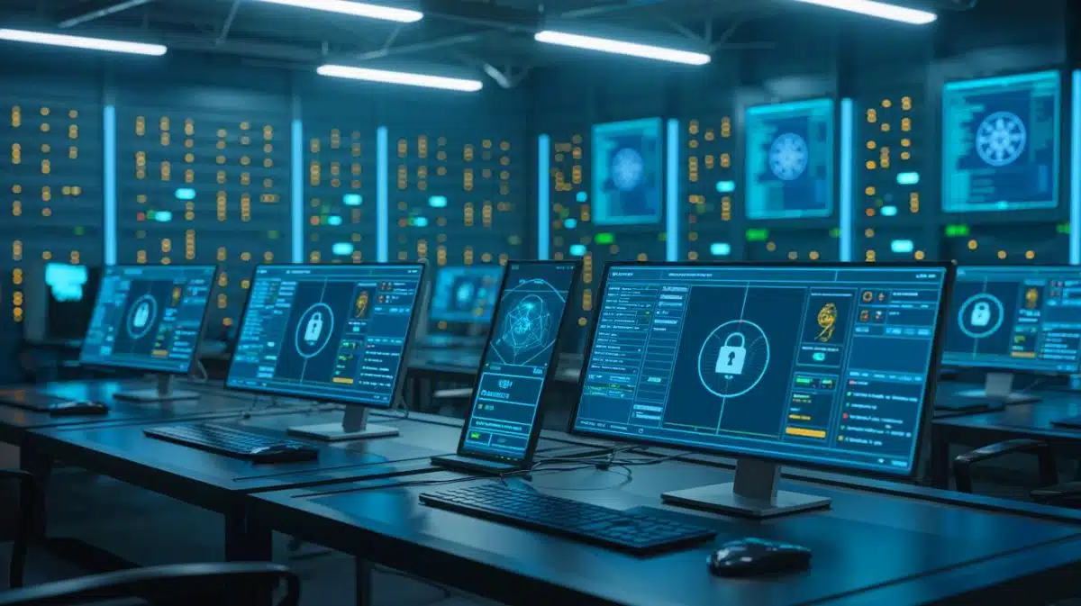 Illustration of MI6's Silent Courier portal on the dark web for secure informant recruitment.