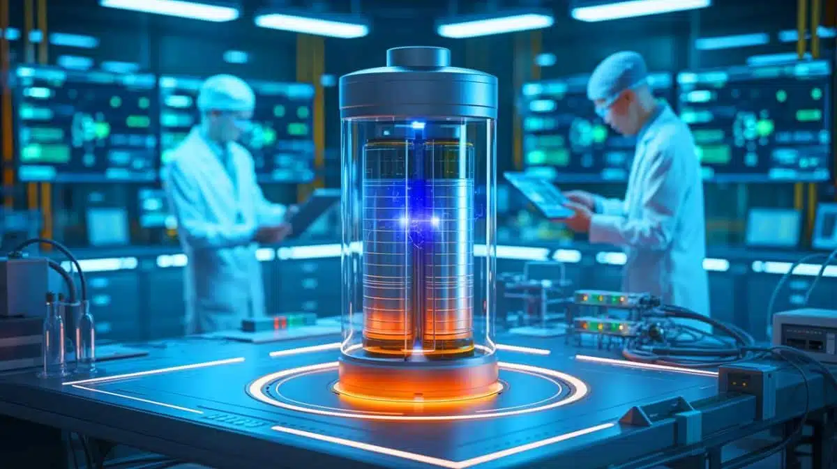 « Plus jamais de panne de batterie » : la Chine crée une batterie nucléaire au strontium-90 qui fonctionne 50 ans sans recharge pour les pacemakers Illustration de la batterie nucléaire chinoise innovante fonctionnant pendant 50 ans sans recharge.