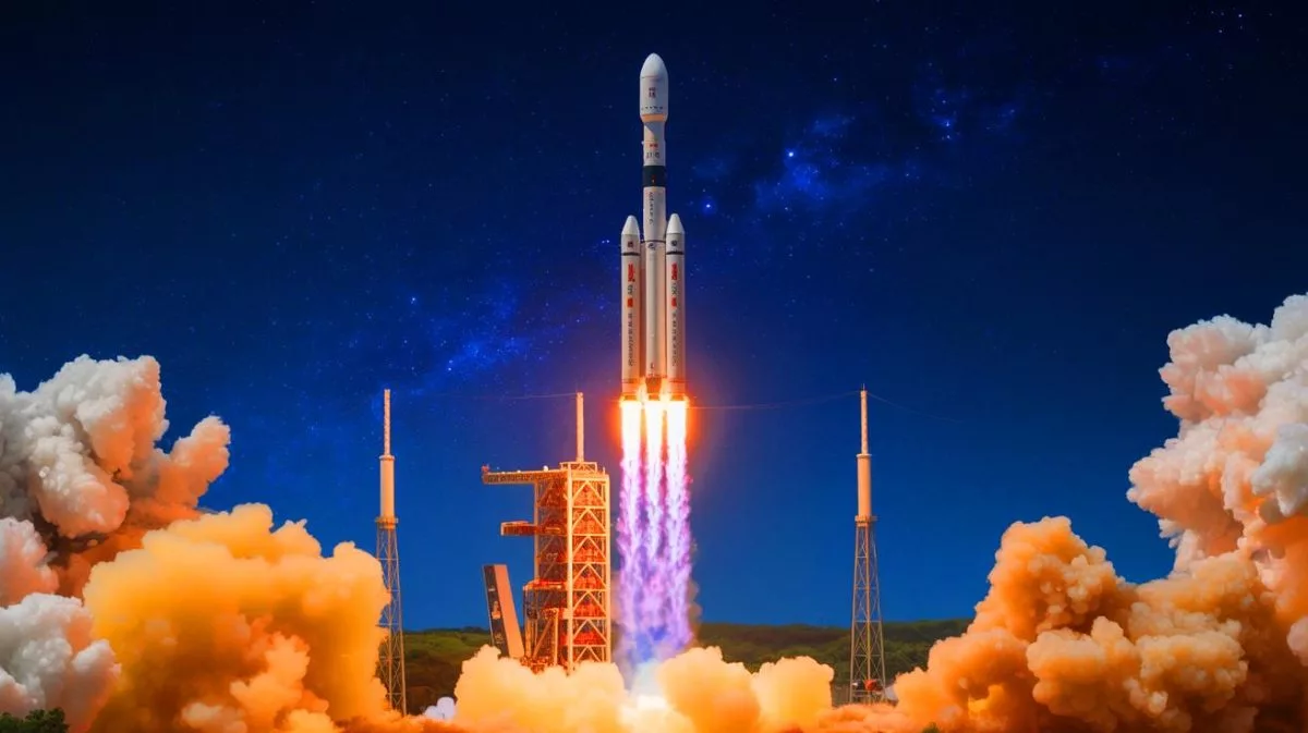 Illustration of China's Yaogan-45 Satellite Launch and Its Strategic Implications.