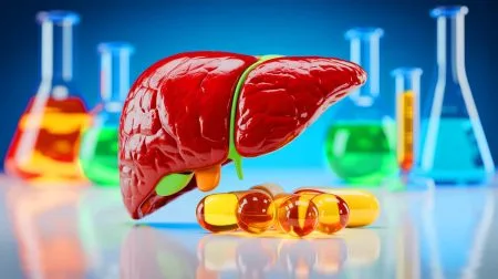 Illustration of vitamin B3 counteracting the effects of miR-93 in fatty liver disease.