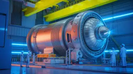Illustration de l'assemblage de combustible OS-5 conçu pour les réacteurs à neutrons rapides de Rosatom.
