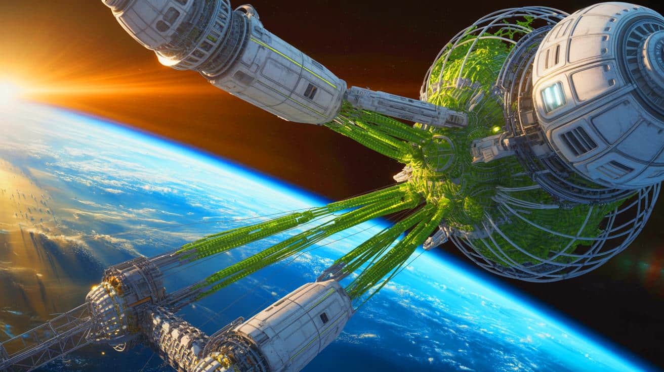 „Wir züchten lebende Raumstationen im All“: Pentagon erschafft 500-Meter-Biostrukturen die sich selbst bauen während Astronauten schockiert zusehen