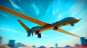 Illustration von der Kooperation zwischen BAE Systems und Lockheed Martin zur Entwicklung fortschrittlicher Drohnentechnologien.