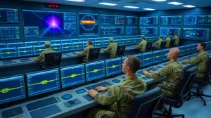 Illustration de l'outil de simulation DRBE de DARPA pour la guerre électronique.
