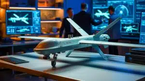 “They’re Building 13,000 Death Machines Monthly”: Ukrainian Forces Capture Secret Russian Drone That Changes Everything Illustration of a captured Russian Geran-3 drone revealing advanced military technology.