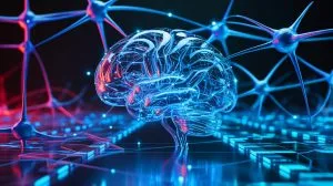 Illustration de SpikingBrain 1.0, un modèle d'intelligence artificielle inspiré du cerveau humain.