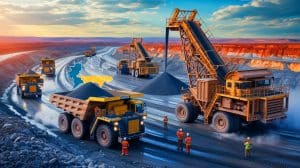 Illustration de la prise de contrôle des réserves de lithium par la Russie en Ukraine.